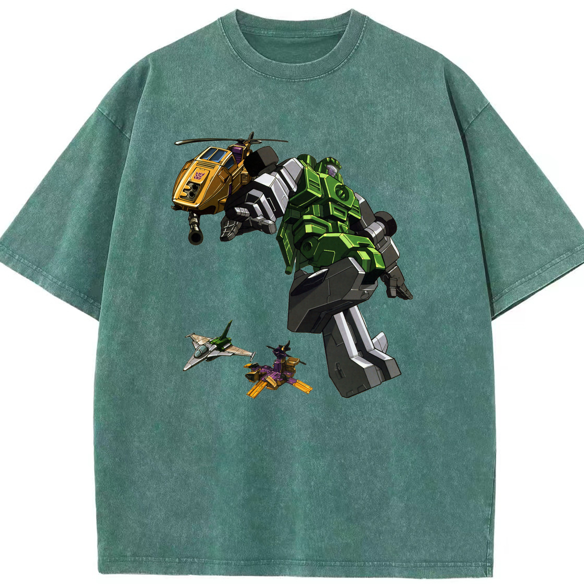 （画像用）  綿100% ヴィンテージ風 半袖Tシャツ（フロントプリント）